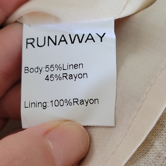 Runaway the label nude mini dress. Front cut outs. - Picture 3 of 3